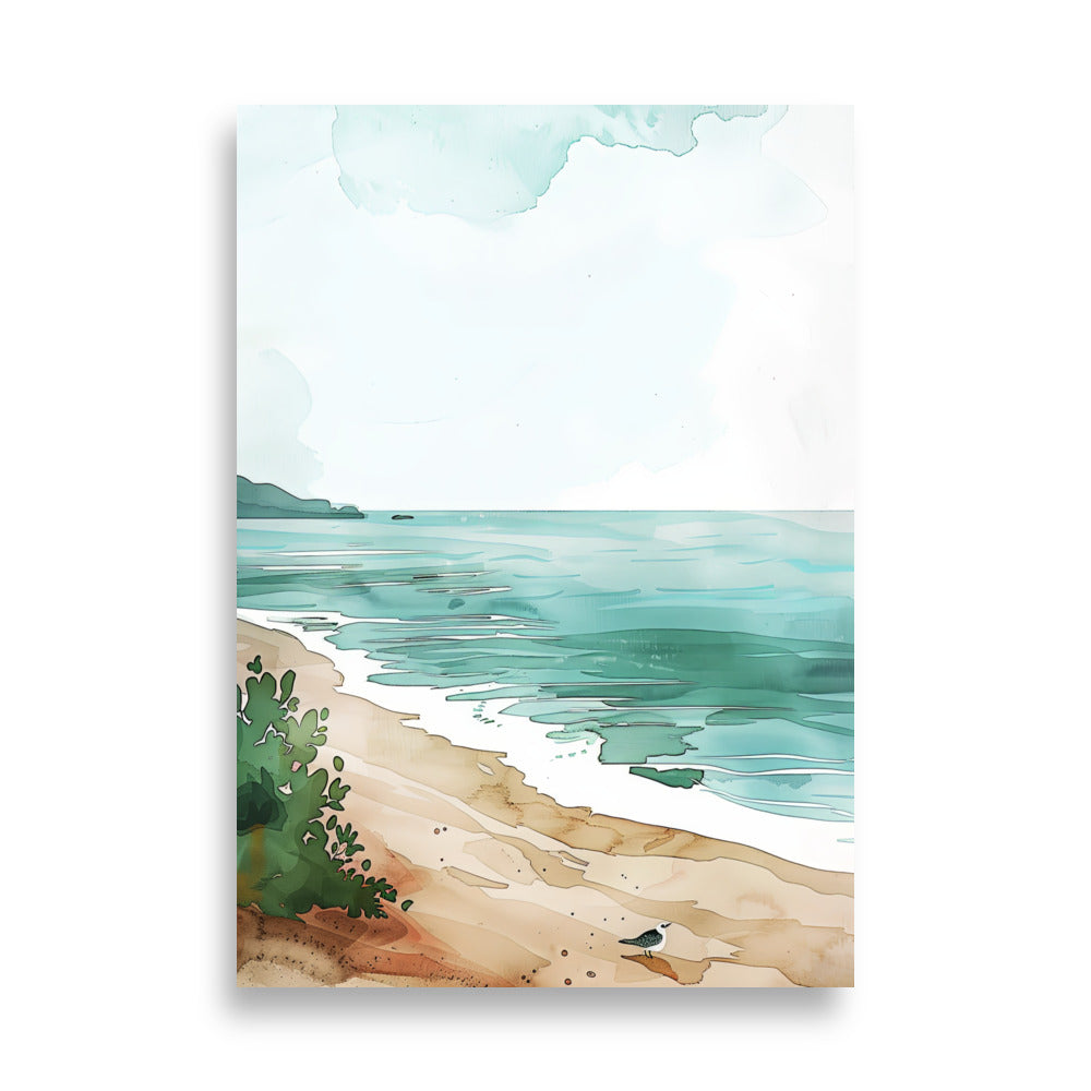 Watercolor Beach